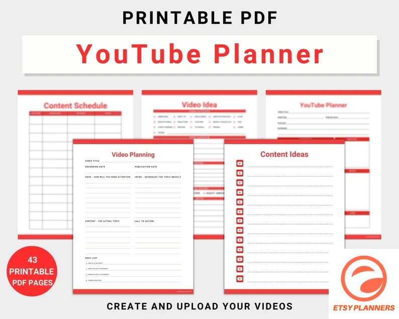 The Beast Creator: MrBeast YouTube Digital Planner