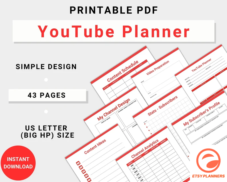 Beast Mode: YouTube Content Digital Planner